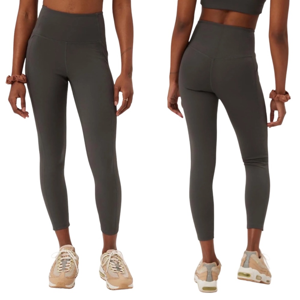 Girlfriend Collective | Compressive High Rise Leggings Moon Gray Size Small